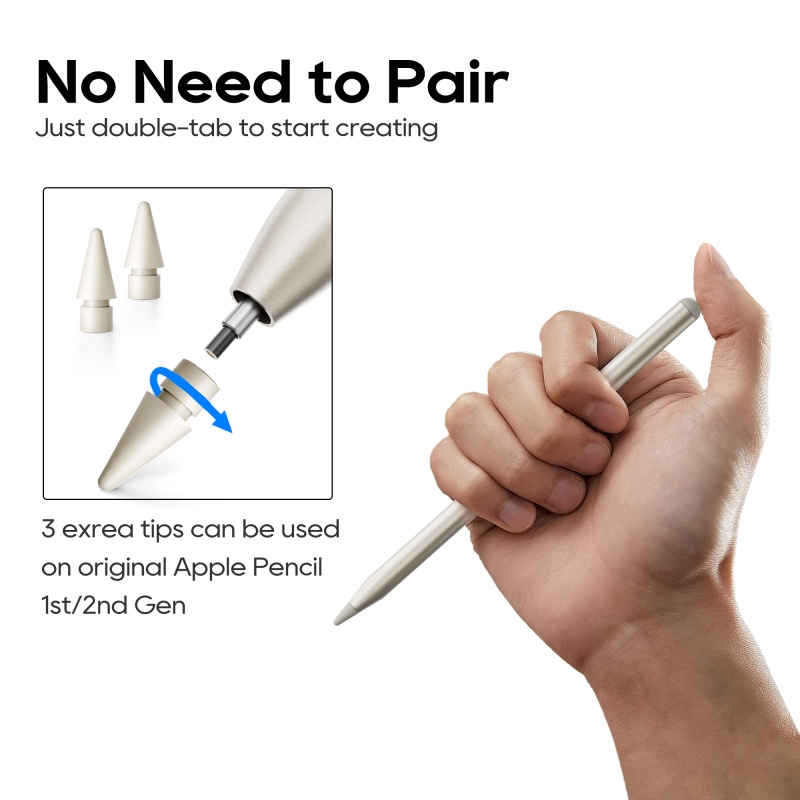 Stylus Pen for Apple iPad 2018 to 2025 - edaiser